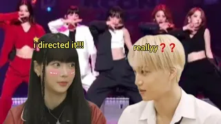 Kai's reaction to Lesserafim KCON "Love Shot" Performance😂✨️ #lesserafim #exo