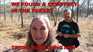 WE FOUND 1800S MANSFEILD CEMETERY IN THE MIDDLE OF THE FOREST,  (TRYING SOMETHING NEW)