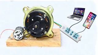 I Make A 220v 800w Generator Using Old Table Fan Motor