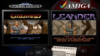 Leander (Amiga) & Galahad (Mega Drive) - Comparison - Dual Longplay