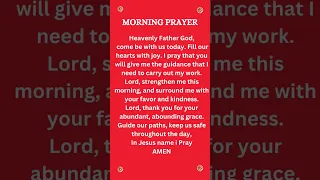 Morning Prayer #prayer #prayerforyou #divinemercy #catholicprayer #praisethelord #shorts