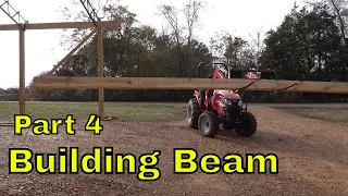 Homemade 30FT Laminated Beams made of Sawmill Lumber PT4