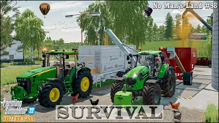 #Survival in No Man's Land Ep.98🔹Making CCM, BREWER'S GRAIN & BEET PULP Silage🔹#FarmingSimulator22