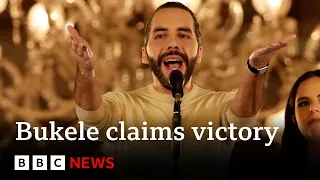 El Salvador President Nayib Bukele claims election victory | BBC News