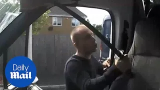 Cocaine-snorting Samurai sword yob terrifies ice cream van lady