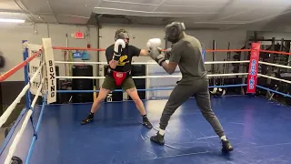 Pressure fighter vs counter puncher professional sparring boxing