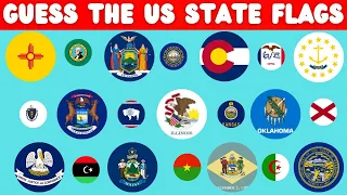 Guess The US State | 50 US States Flags Quiz