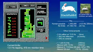 NES Tetris AI gets 1.5 MILLION! (Human Possible) - Level 41