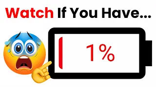 Watch This Video If Your Battery is More Than 1% ❌
