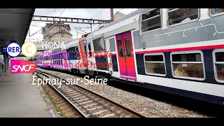 ( RER C ) Mélanges de Z2N!!Au départ d'un UM Z20500/Z20900 Carmillon et IDF HONA à Épinay-sur-Seine