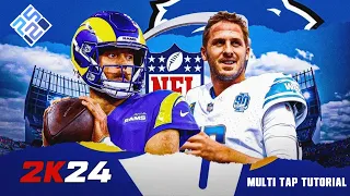NFL 2K24 | Rams at Lions 🏈 | Rosters Out NOW ! | Week 1 | Multi - Tap PCSX2 Tutorial |