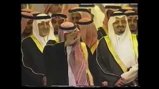 زيارة الملك عبدالله رحمه الله لمنطقة عسير واستقبال اهالي الجنوب له