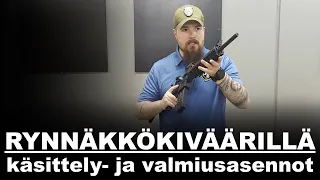 Valmiusasennot kiväärillä - Reserviläisen aseenkäyttötaito