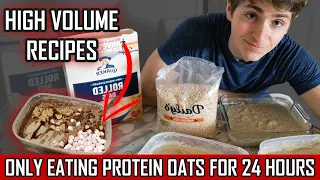 I ONLY ATE OATS FOR 24 HOURS | 4 High Protein Oatmeal Recipes Full Day Of Eating Porridge #Proats