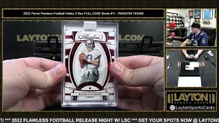 2022 Panini Flawless Football Hobby 2 Box FULL CASE Break #11   RANDOM TEAMS