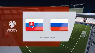 Slovakia vs Russia | Štadión Antona Malatinského | 2022 FIFA World Cup Qualifiers | PES 2021