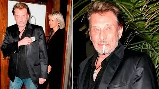 Johnny Hallyday Has A Romantic Dinner With Stunning Wife Laeticia In Hollywood [2009]