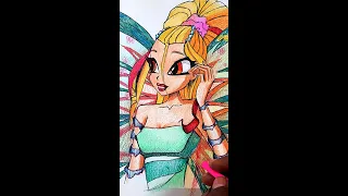 how to draw Daphne Sirenix from WinxClub | Drawings esay step by step