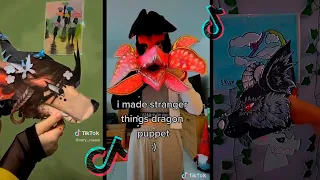 Dragon Puppet Crafts 🐉🐉🐉 | Paper Dragon TikTok Compilation #64