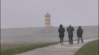 APRIL APRIL DAS WETTER MACHT WAS ES WILL - AN OSTERN PLÖTZLICH WIEDER SCHNEEFALL UND STURMBÖEN