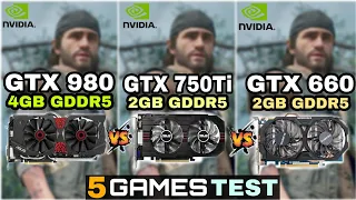 GTX 980 vs GTX 750 Ti vs GTX 660 | Test In 5 Games !