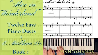 "Alice in Wonderland" Book 1 by E. Markham Lee (for Piano 4 Hands)