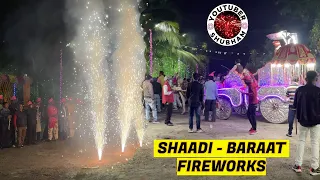 Amazing Fireworks in Shadi Baraat - Indian Wedding Crackers at Bokaro, Jharkhand