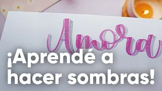 CÓMO HACER SOMBRAS a tus LETRAS! Paso a paso | lettering