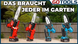 Akku-Astsägen im Vergleich! 12V vs 18V! Milwaukee vs Makita! 250 € Gutschein in der Verlosung