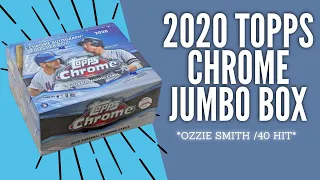 Opening Up A 2020 Topps Chrome Jumbo Box! *HUGE OZZIE SMITH AUTO*