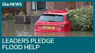 Political leaders pledge more flooding support - but is it an election stunt?  | ITV News