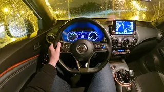 New Nissan Juke 2021 - NIGHT POV test drive & FULL REVIEW (Tekna 117 HP DCT)