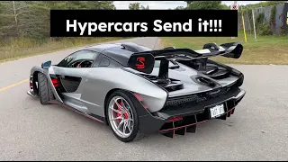 Supercars and Modified Cars Accelerate Leaving Car Show! (Pagani, Senna, F50, GT40, and more!)