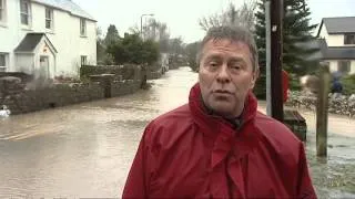 Flooding in Llandow, Wales, as UK hit by more poor weather