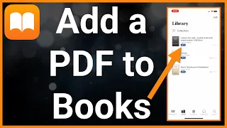How To Add PDF To Apple Books App
