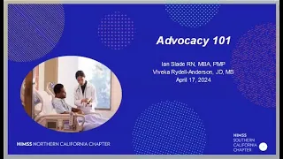 Advocacy 101 Webinar - Apr 17 2024