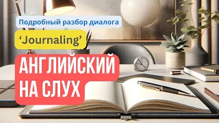 Английский на слух 🔊 по диалогу на тему: «Journaling» 📖 — подробный разбор и тренировка навыков