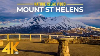 Best Scenic Nature of Mount St Helens Area - Amazing Relaxation Video in 4K UHD
