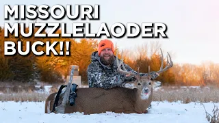 Beautiful Missouri Buck!! | Late Season Muzzleloader Hunting