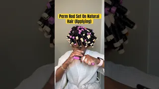 I haven’t done these in years 😍😍 #grwm #permrods #permrodset #naturalhair