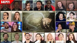 Attack on Titan Season 4 Episode 21 Reaction Mashup | 進撃の巨人