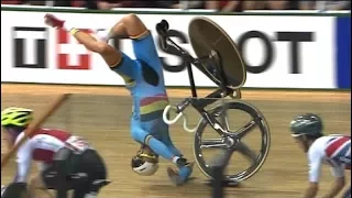 Les plus grosses chutes du cyclisme sur piste (track cycling)