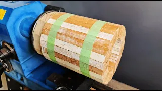 Woodturning - Mini whiskey barrel