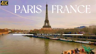 PARIS, FRANCE 4K WALKING TOUR EIFFEL TOWER PARIS BY SUBWAY 🇫🇷