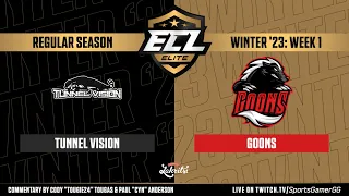 ECL Elite Winter '23 HIGHLIGHTS | Tunnel Vision vs. Goons - NHL 23 EASHL 6s Gameplay