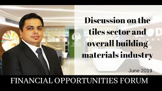 Discussion on the tiles sector and overall building materials industry