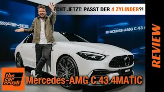 Mercedes-AMG C 43 Limousine (2022) Echt jetzt: Passt der 4 Zylinder?! 🧡 Review | Preis | C43 4MATIC
