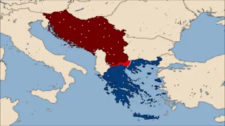 Yugoslavia vs Greece | Country vs Country Scenario Animation 1933