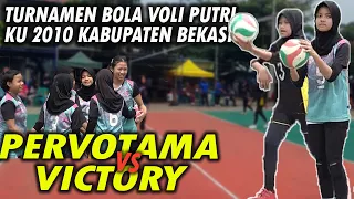 PERVOTAMA VS VICTORY SET KEDUA || TURNAMEN BOLA VOLI PUTRI KU 2010 KAB.BEKASI