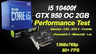 GTX 950 OC + i5 10400F Test in 2023 (GTA V, CS2, Fortnite, Valorant, Overwatch, Minecraft, LoL)